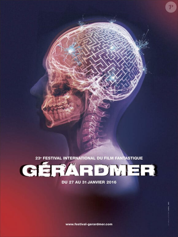 Affiche de la 23e édition du Festival du film fantastique de Gérardmer.
