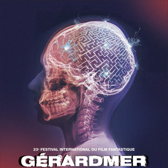 Affiche de la 23e édition du Festival du film fantastique de Gérardmer.