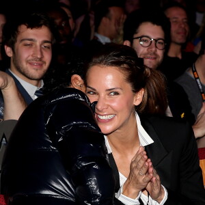 Jamel Debbouze et sa femme Mélissa Theuriau lors de la cérémonie de clôture et palmarès du 19e Festival International du film de Comédie de l'Alpe d'Huez, le 16 janvier 2016.