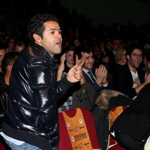 Jamel Debbouze lors de la cérémonie de clôture et palmarès du 19ème Festival International du film de Comédie de l'Alpe d'Huez, le 16 janvier 2016. Le film "La vache" remporte trois récompenses, le Grand Prix, Prix du Public et le Prix d'Interprétation Michel Galabru (reçu par Fatsah Bouyahmed).