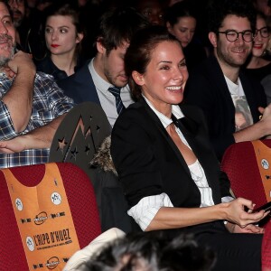 Mélissa Theuriau lors de la cérémonie de clôture et palmarès du 19e Festival International du film de Comédie de l'Alpe d'Huez, le 16 janvier 2016.