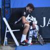 Benoît Paire a totalement craqué lors de sa défaite au premier tour de l'Open d'Australie, le 18 janvier 2016 au Melbourne Park de Melbourne