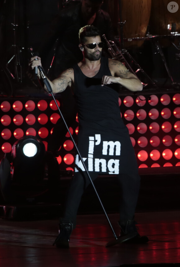 Ricky Martin en concert à Hermosillo au Mexique le 27 décembre 2014