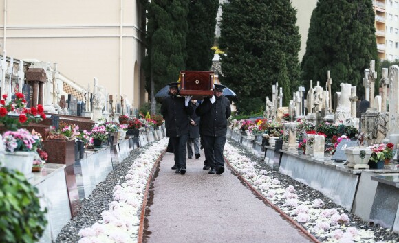 Semi-exclusif - Les obsèques de la princesse Ashraf Pahlavi, soeur jumelle du dernier Shah d'Iran (Mohammad Reza), ont eu lieu au cimetière de Monaco le 14 janvier 2016.