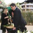 Semi-exclusif - Une soixantaine de personnes assistaient le 14 janvier 2016 aux obsèques de la princesse Ashraf Pahlavi, soeur jumelle du dernier Shah d'Iran (Mohammad Reza), au cimetière de Monaco le 14 janvier 2016.