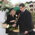 Semi-exclusif - Une soixantaine de personnes assistaient le 14 janvier 2016 aux obsèques de la princesse Ashraf Pahlavi, soeur jumelle du dernier Shah d'Iran (Mohammad Reza), au cimetière de Monaco le 14 janvier 2016.