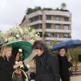 Semi-exclusif - Une soixantaine de personnes assistaient le 14 janvier 2016 aux obsèques de la princesse Ashraf Pahlavi, soeur jumelle du dernier Shah d'Iran (Mohammad Reza), au cimetière de Monaco le 14 janvier 2016.