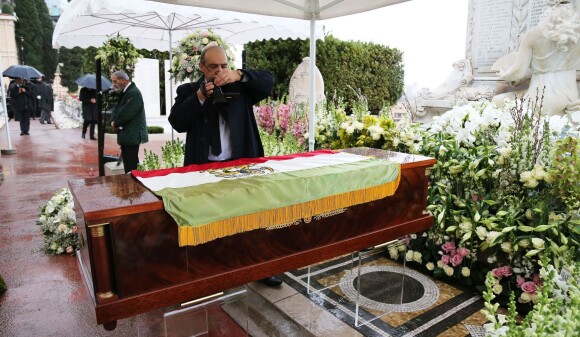 Semi-exclusif - Les obsèques de la princesse Ashraf Pahlavi, soeur jumelle du dernier Shah d'Iran (Mohammad Reza), se sont déroulées au cimetière de Monaco le 14 janvier 2016.