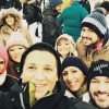Nathalie N'Guyen, Quen­tin Bourdy, Noémie Honiat, Vanessa Robu­schi, Adel Dakkar, Denny Imbroisi et Silvia Notar­gia­como (Danse avec les stars), en Haute-Savoie à l'occasion du Festival international de gastronomie, le lundi 18 janvier 2016.