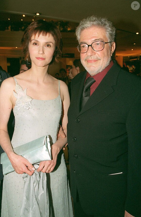 Alessandra Martines et Ettore Scola à Paris en 2001.
