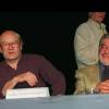 Volker Schlondorff et Ettore Scola à Cannes 1996. -