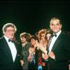 Ettore Scola et Vittorio Gassman à Cannes en 1987.