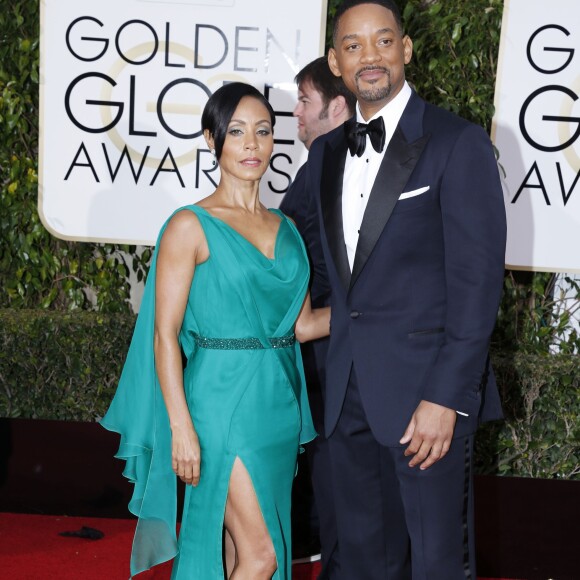 Will Smith et sa femme Jada Pinkett Smith - La 73ème cérémonie annuelle des Golden Globe Awards à Beverly Hills, le 10 janvier 2016.
