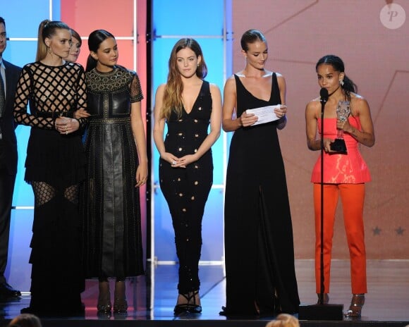 Les actrices Abbey Lee, Courtney Eaton, Rosie Huntington-Whiteley, Riley Keough et Zoë Kravitz aux 21e Critic's Choice Awards. Santa Monica, le 17 janvier 2016.