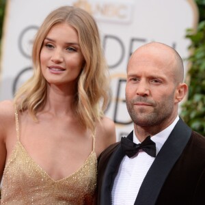 Rosie Huntington-Whiteley et Jason Statham aux 73e Golden Globe Awardsà Beverly Hills, Los Angeles, le 10 janvier 2016.