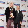 Billy Connolly (Prix d'honneur) et Dustin Hoffman - PressRoom des National Television Awards à Londres. Le 20 janvier 2016