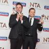 Ant & Dec (Declan Donnelly et Anthony McPartlin) (Meilleur présentateur d'émission de divertissement) - PressRoom des National Television Awards à Londres. Le 20 janvier 2016