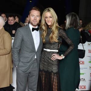 Ronan Keating et sa femme Storm uechtritz - People au National Television Awards à Londres. Le 20 janvier 2016