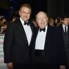 Hugh Bonneville et Julian Fellowes - People au National Television Awards à Londres. Le 20 janvier 2016