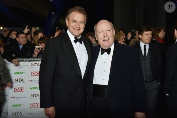 Hugh Bonneville et Julian Fellowes - People au National Television Awards à Londres. Le 20 janvier 2016
