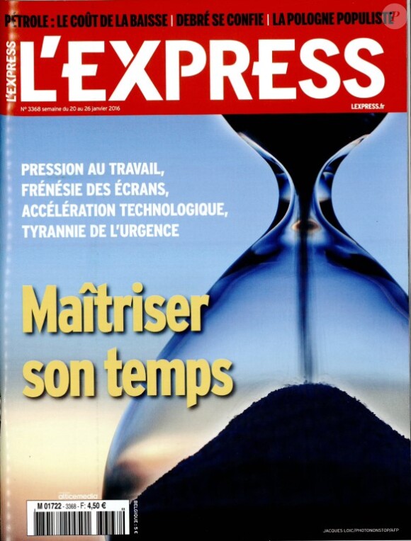 Magazine "L'Express", en kiosques le 20 janvier 2016.