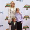 Kate Hudson avec ses enfants Ryder Robinson et Bingham Robinson- Célébrités lors la première de Kung Fu Panda 3 au théâtre "TCL Chinese" de Hollywood le 16 janvier 2016.