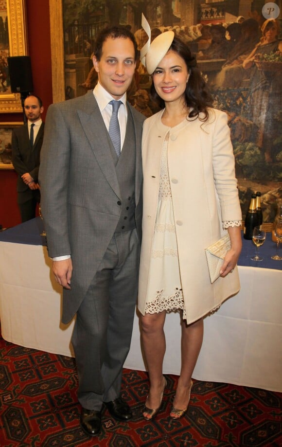 Lord Frederick Windsor et Sophie Winkleman en juin 2012 à Londres lors d'une réception pour le jubilé de diamant de la reine Elizabeth II. Le couple a accueilli le 16 janvier 2016 son deuxième enfant, Isabella.