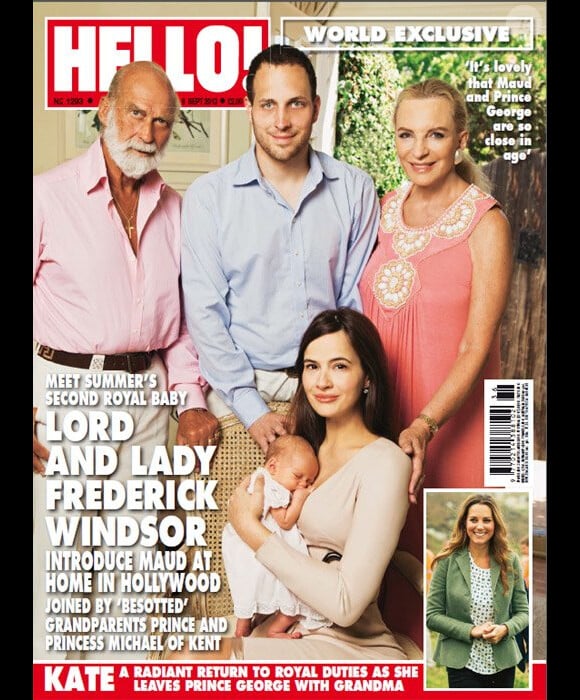 Lord Frederick Windsor, entouré de ses parents le prince et la princesse Michael de Kent, présentait en août 2013 avec sa femme Sophie Winkleman leur fille Maud dans le magazine Hello!.