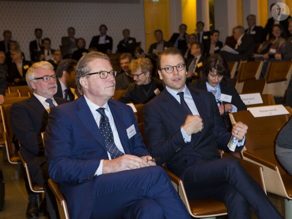 Le prince Daniel de Suède, mari de la princesse Victoria, assiste au forum Royal Swedish Academy of Engineering Sciences Managing Innovation in Rapidly Changing Times à Stockholm le 20 janvier 2016