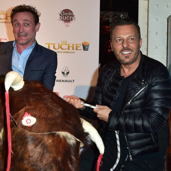 Jean-Paul Rouve et Jean Roch - Soirée lors de l'avant-première du film "Les Tuches 2" au VIP Room à Paris le 25 janvier 2016.