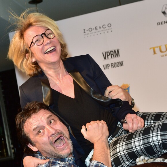 Guy Lecluyse et Ariane Massenet - Soirée lors de l'avant-première du film "Les Tuches 2" au VIP Room à Paris le 25 janvier 2016