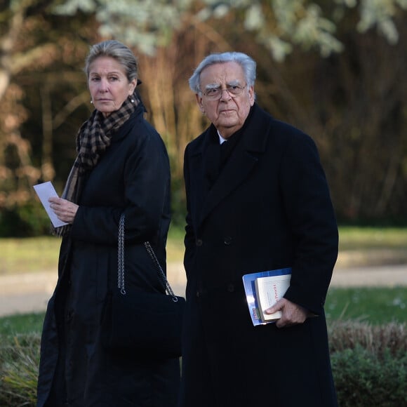 Bernard Pivot lors des obsèques de Michel Tournier à Choisel, le 25 janvier 2016