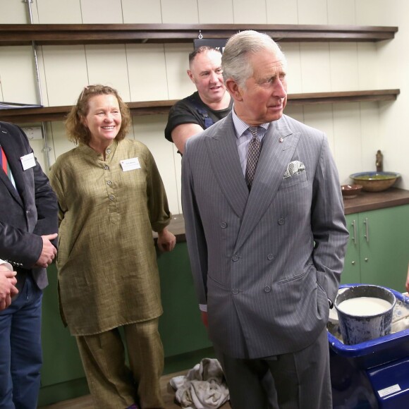 Le prince Charles en visite à Stoke-on-Trent le 26 janvier 2016 en sa qualité de fondateur et parrain du Prince's Regeneration Trust.