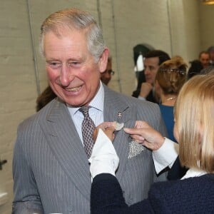 Le prince Charles en visite à Stoke-on-Trent le 26 janvier 2016 en sa qualité de fondateur et parrain du Prince's Regeneration Trust.