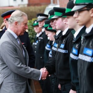 Le prince Charles en visite à Stoke-on-Trent le 26 janvier 2016 en sa qualité de fondateur et parrain du Prince's Regeneration Trust.