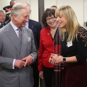 Le prince Charles en visite à Stoke-on-Trent le 26 janvier 2016 en sa qualité de fondateur et parrain du Prince's Regeneration Trust.