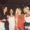 Emilie Nef Naf passe une soirée entre filles avec ses amies sa BFF Sidonie Biemont et Caroline Boutier. Juillet 2015.