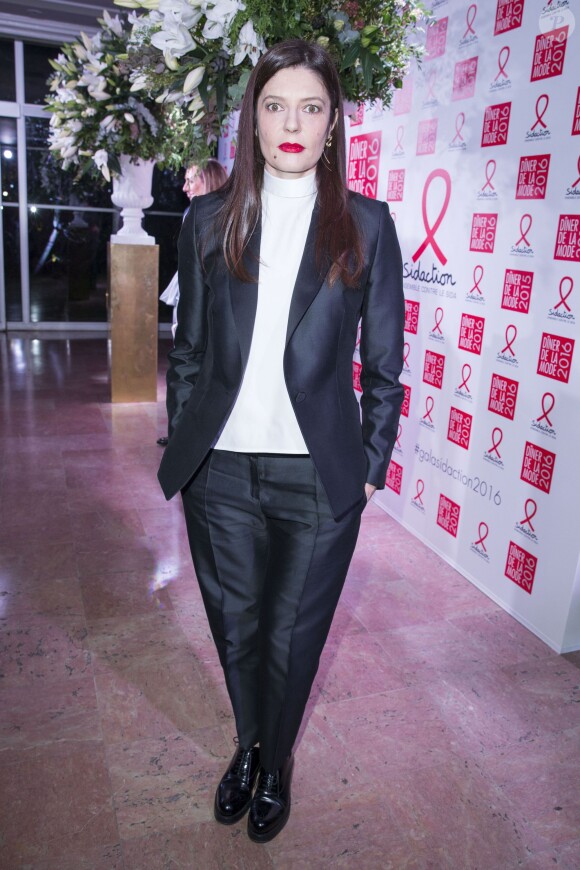 Chiara Mastroianni - Dîner de la mode 2016 pour le Sidaction au pavillon d'Armenonville à Paris, le 28 janvier 2016. © Olivier Borde/Bestimage