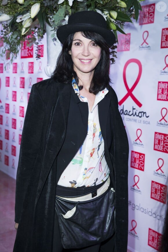 Zabou Breitman - Dîner de la mode 2016 pour le Sidaction au pavillon d'Armenonville à Paris, le 28 janvier 2016. © Olivier Borde/Bestimage Sidaction