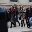 François Hollande a reçu les filles de Jacqueline Sauvage, Carole et Fabienne Marot, ainsi que leurs avocates Nathalie Tomasini et Janine Bonaggiunta, à l'Elysée le 29 janvier 2016.