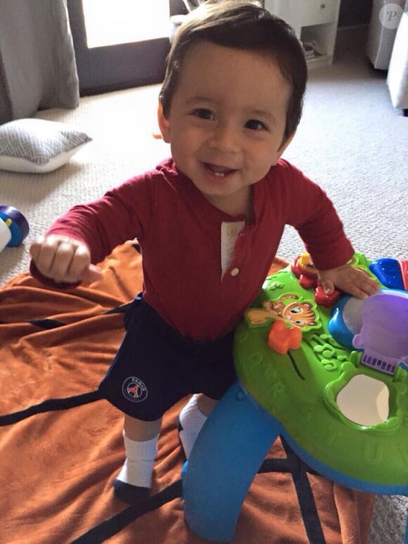 Le petit Josh, fils de Tony Parker - photo publiée sur le compte Facebook de Tony Parker le 10 février 2015