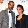 Tony Parker et sa femme Axelle Francine - Personnalités au gala "Par Coeur" pour les 10 ans de l'association "Cekedubonheur" au pavillon d'Armenonville à Paris. Le 24 septembre 2015.
