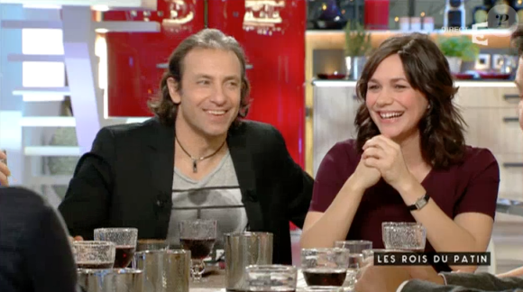 Nathalie Péchalat avoue être en surpoids - Emission "C à vous" sur France 5, le 1er février 2015.