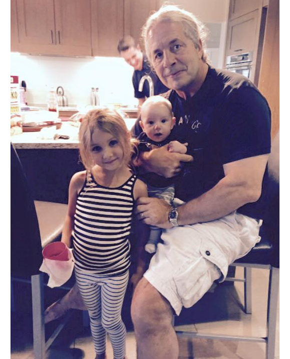Bret "Hitman" Hart avec ses petits-enfants - janvier 2016