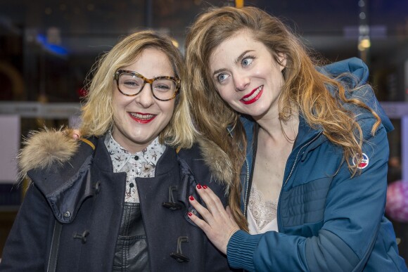 Marilou Berry et Sarah Suco lors de l'avant-première de Joséphine s'arrondit à Bruxelles le 2 février 2016