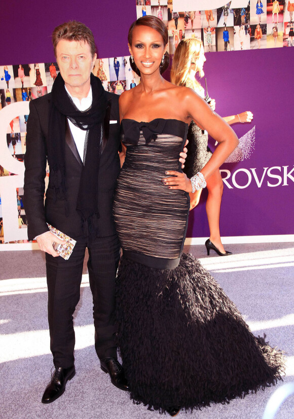 David Bowie et sa femme Iman aux CFDA Fashion Awards à New York le 7 juin 2010.