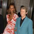David Bowie et sa femme Iman au Lincoln Center à New York le 5 mai 2003