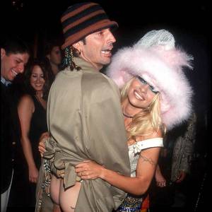 Tommy Lee et Pamela Anderson lors des MTV Video Music Awards à New York, le 10 septembre 1999