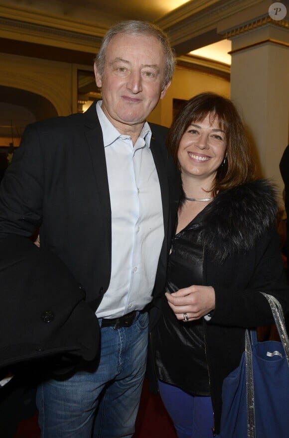 Yann Queffélec et sa femme Servane - Générale de la pièce "Tout à Refaire" au théâtre de la Madeleine à Paris, le 8 février 2016. © Guirec Coadic/Bestimage