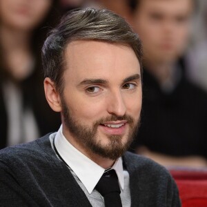 Christophe Willem - Enregistrement de l'émission "Vivement Dimanche" à Paris le 28 janvier 2015.